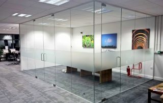 frameless glass office partitions in sydney