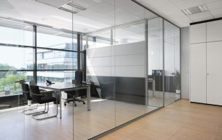 glass office meeting rooms