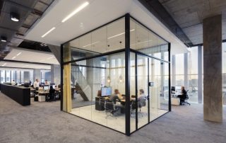 beautiful glass partitioned office room in Sydney