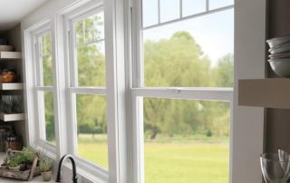 beautiful double hung windows in a home