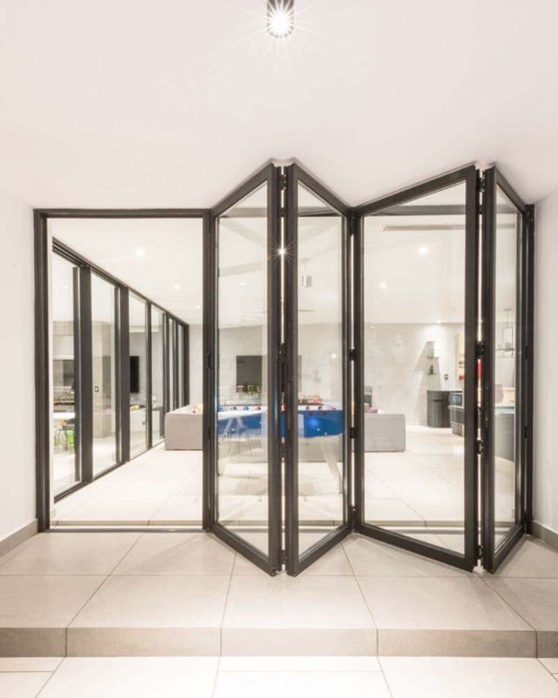 double glazing aluminum bi fold doors